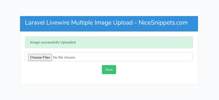 Laravel Livewire Multiple Image Upload