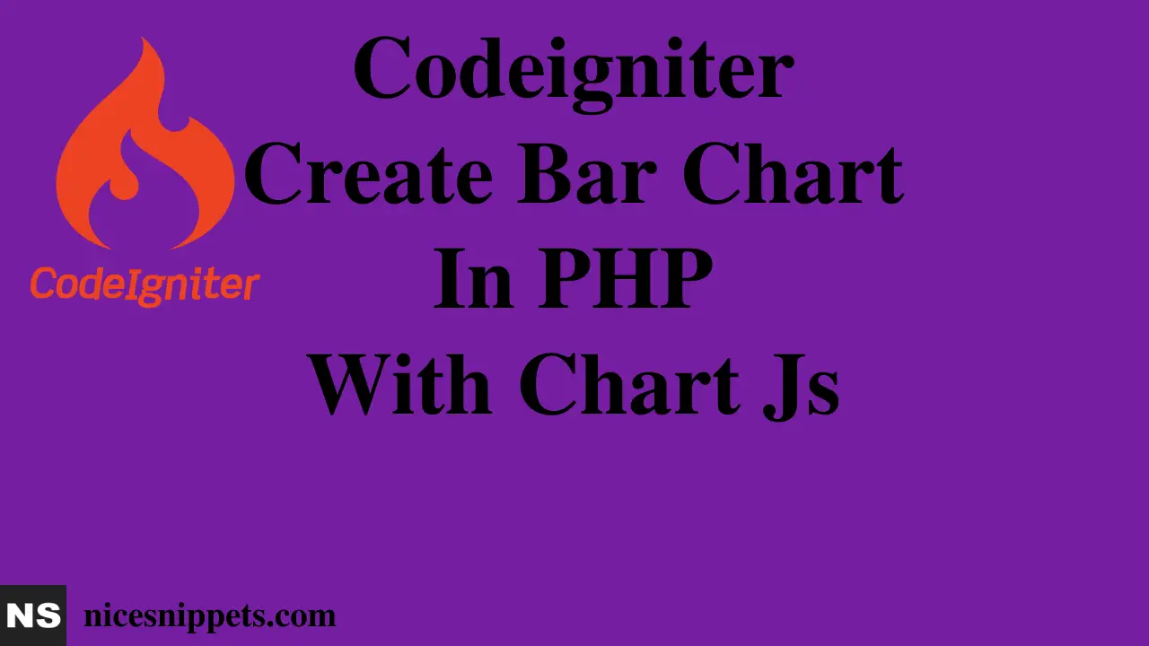 Codeigniter Create Bar Chart In PHP With Chart Js