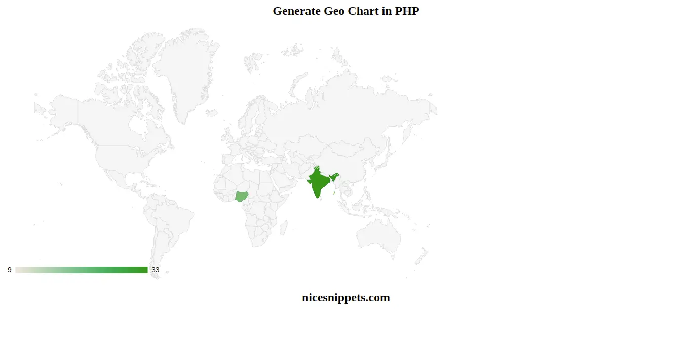 Php Google Geo Chart Example