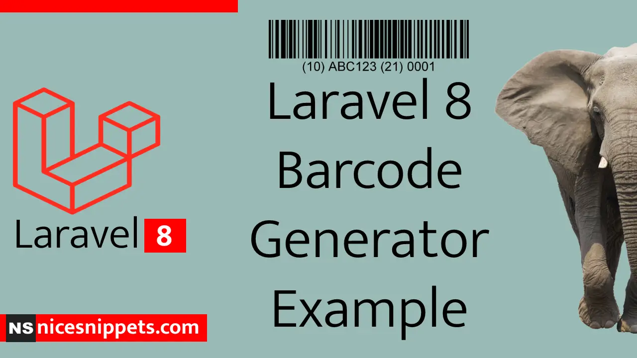 Laravel 8 Barcode Generator Example Tutorial