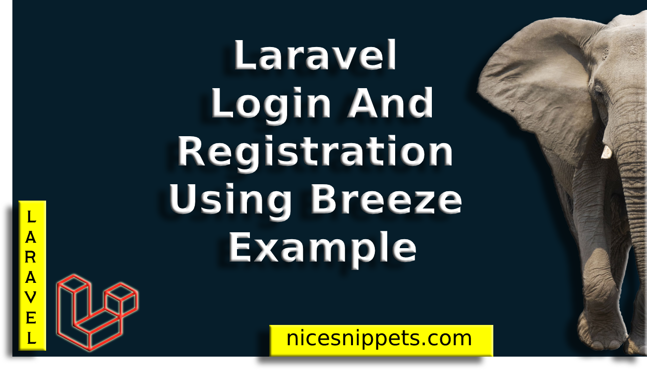 Laravel Login And Registration Using Breeze Example