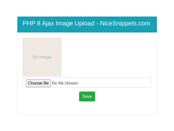PHP 8 Ajax Image Upload Example