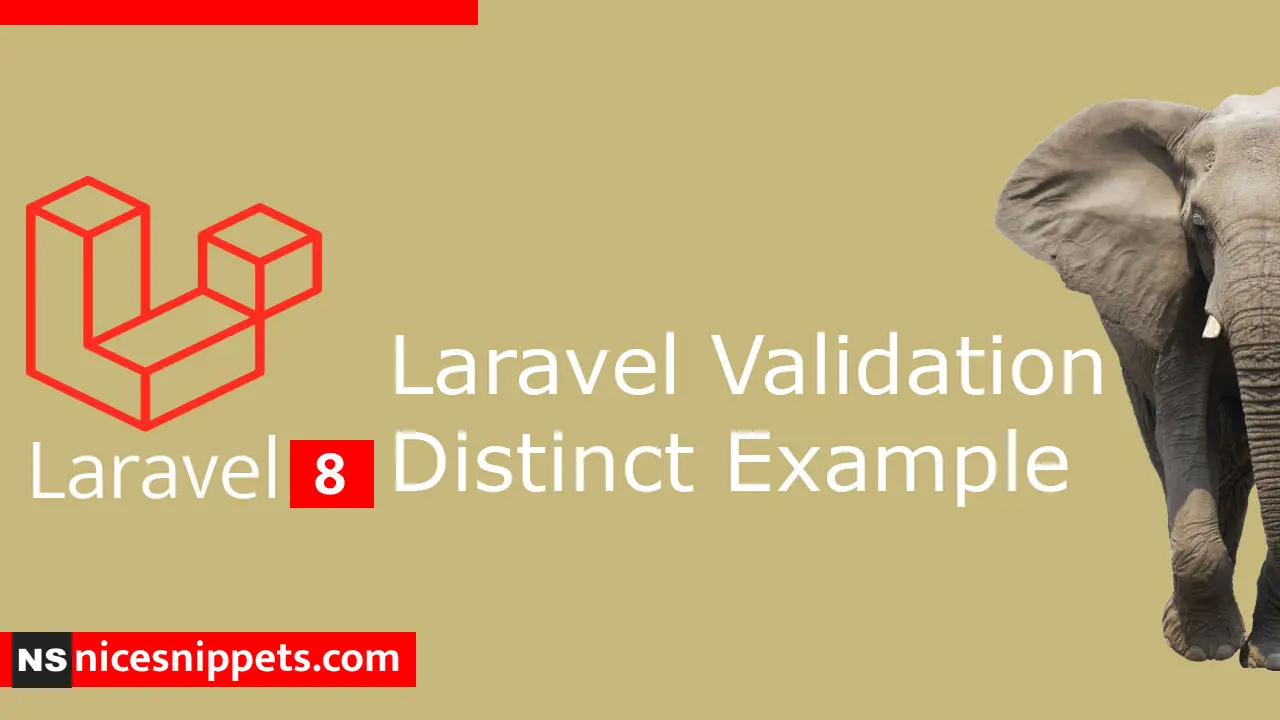 Laravel Validation Distinct Example