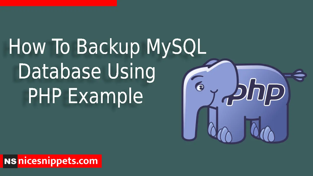 How To Restore MySQL Database From SQL File Using PHP