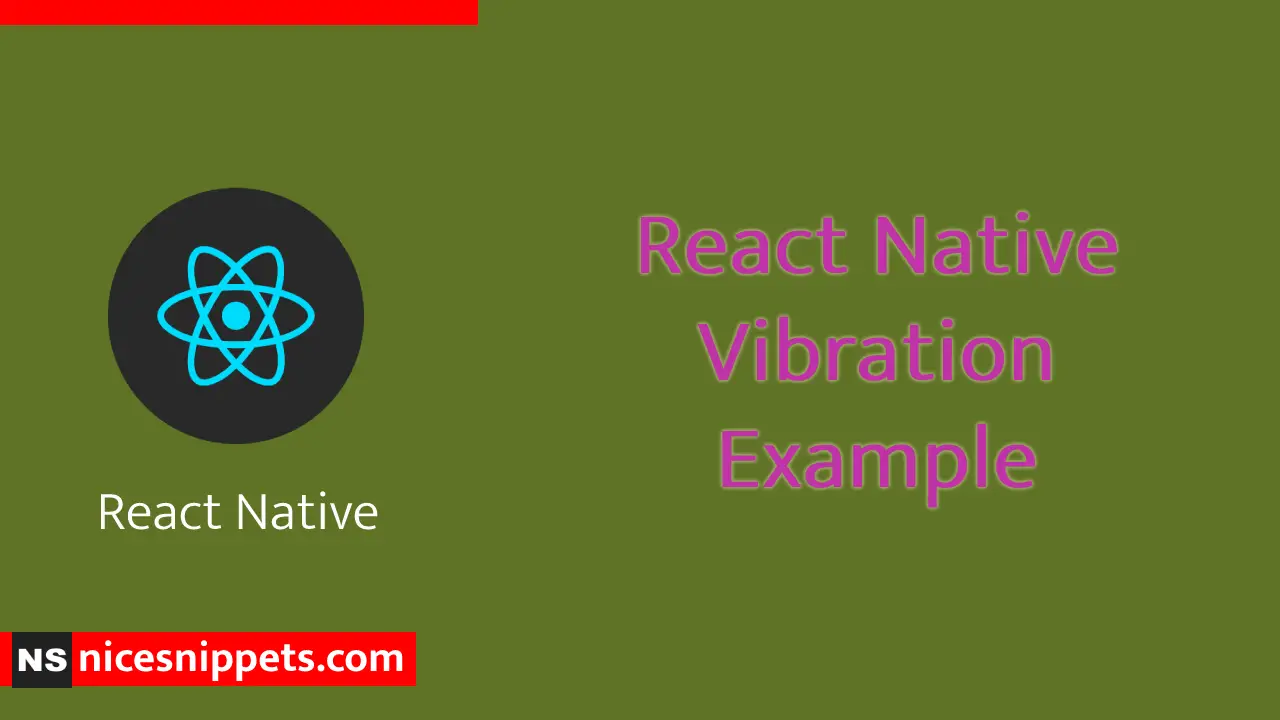 React Native Vibration Example