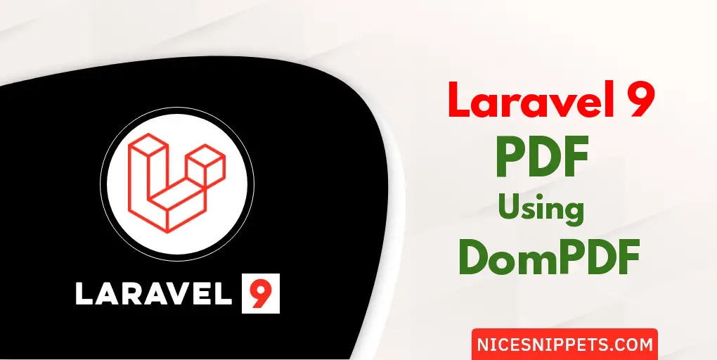 Laravel 9 Create PDF File using DomPDF Tutorial