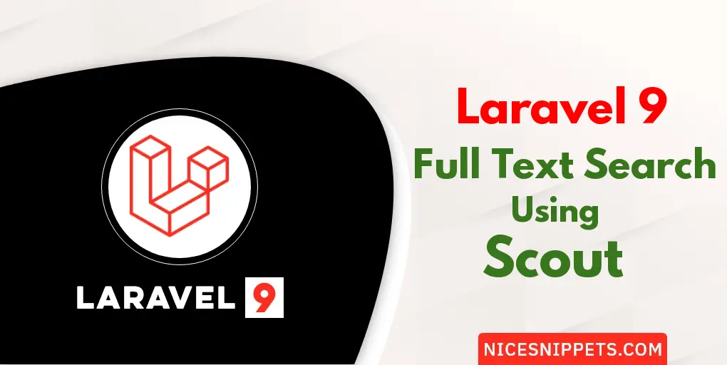 Laravel 9 Scout - How to add Full Text Search in Laravel 9?