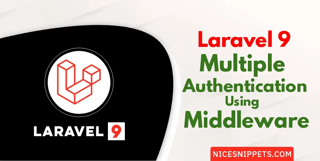 Laravel 9 Multiple Authentication using Middleware