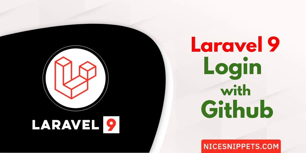 Laravel 9 Login with Github Account Example