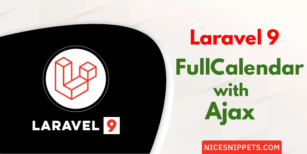 Laravel 9 Ajax FullCalendar Tutorial with Example
