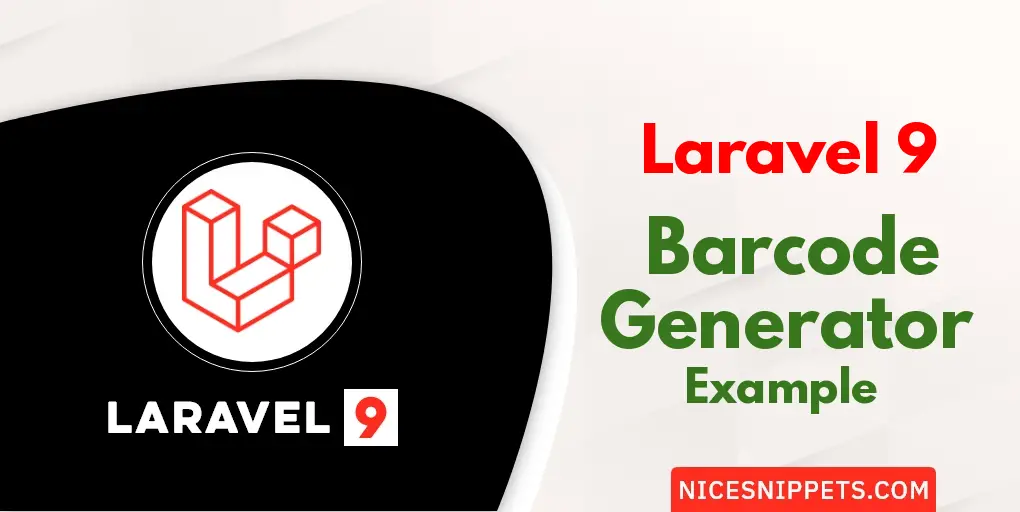 Laravel 9 Barcode Generator Tutorial with Example
