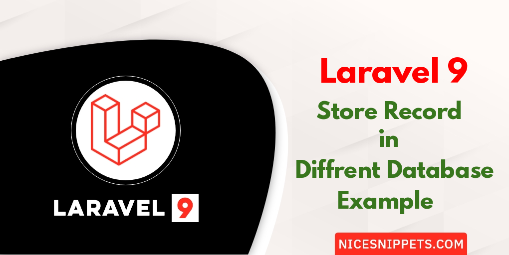 How To Store Record In Diffrent Database In Laravel 9?