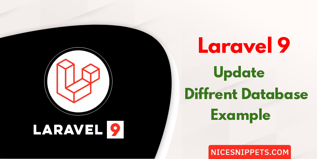 Laravel 9 How To Update Diffrent Database Record