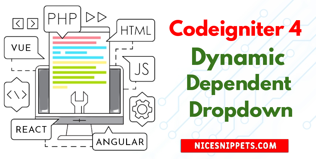 Codeigniter 4 Dynamic Dependent Dropdown Example
