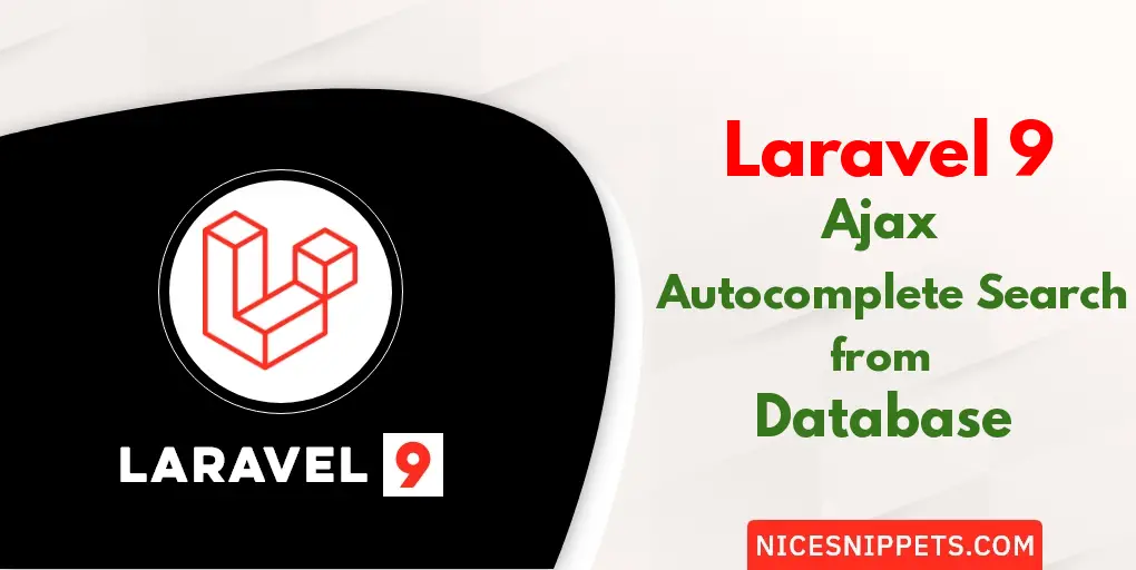 Laravel 9 Ajax Autocomplete Search from Database Example
