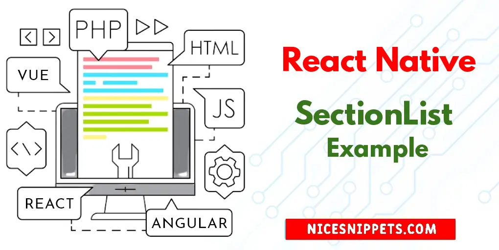 React Native SectionList Example Tutorial