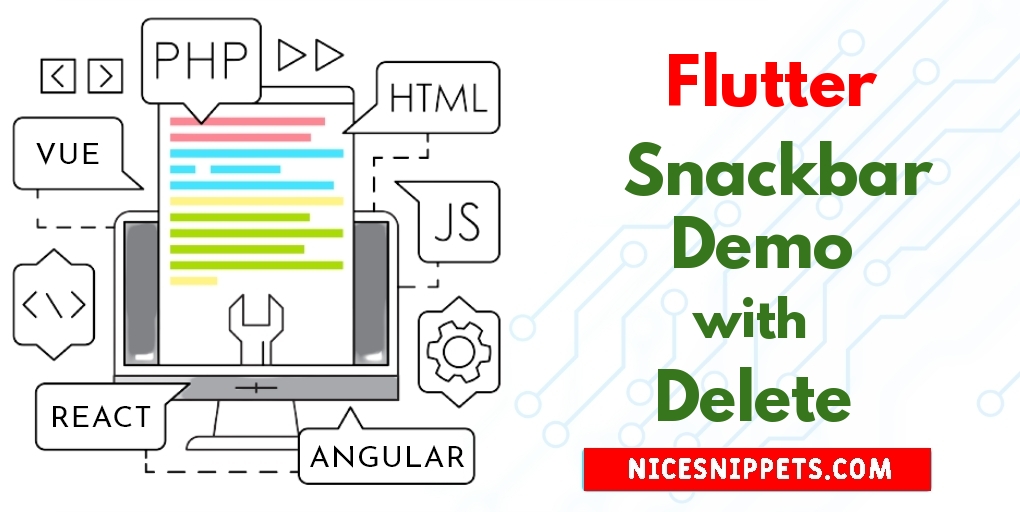 How to Snackbar Demo with Delete in Flutter?