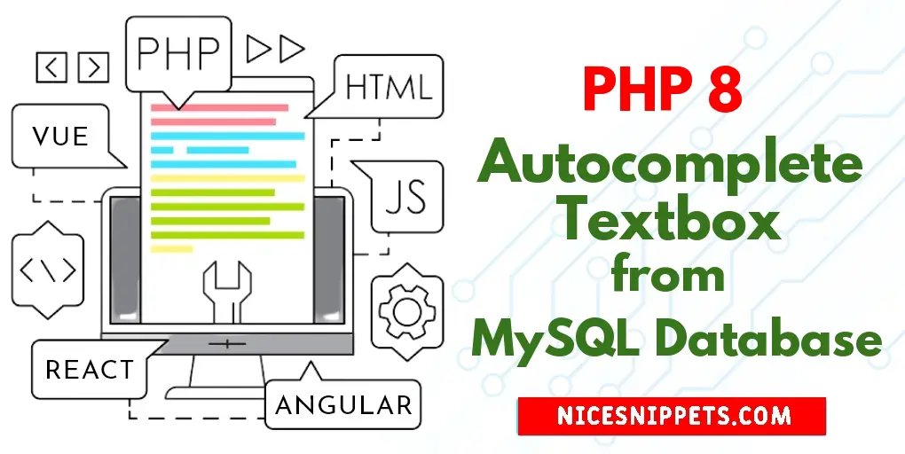 PHP 8 MySQL Ajax Live Search Autocomplete Example