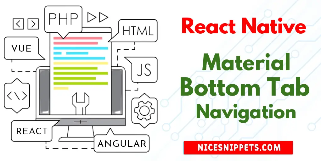 React Native Material Bottom Tab Navigation Example