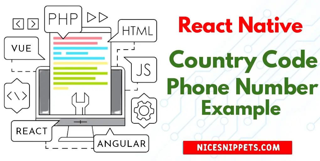 How to Create Country Code Phone Number in React Native?