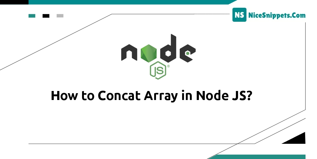 How to Concat Array in Node JS?