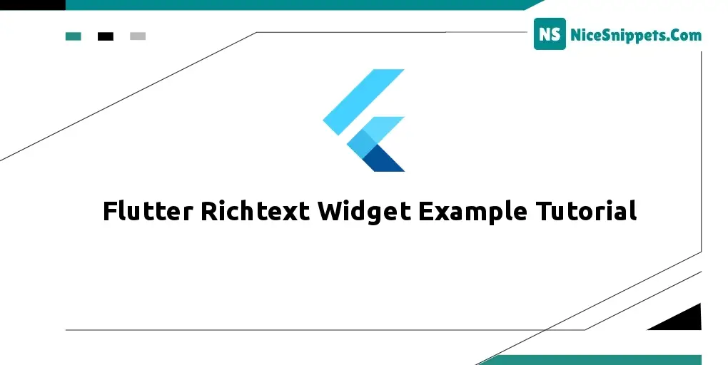 Flutter Richtext Widget Example Tutorial