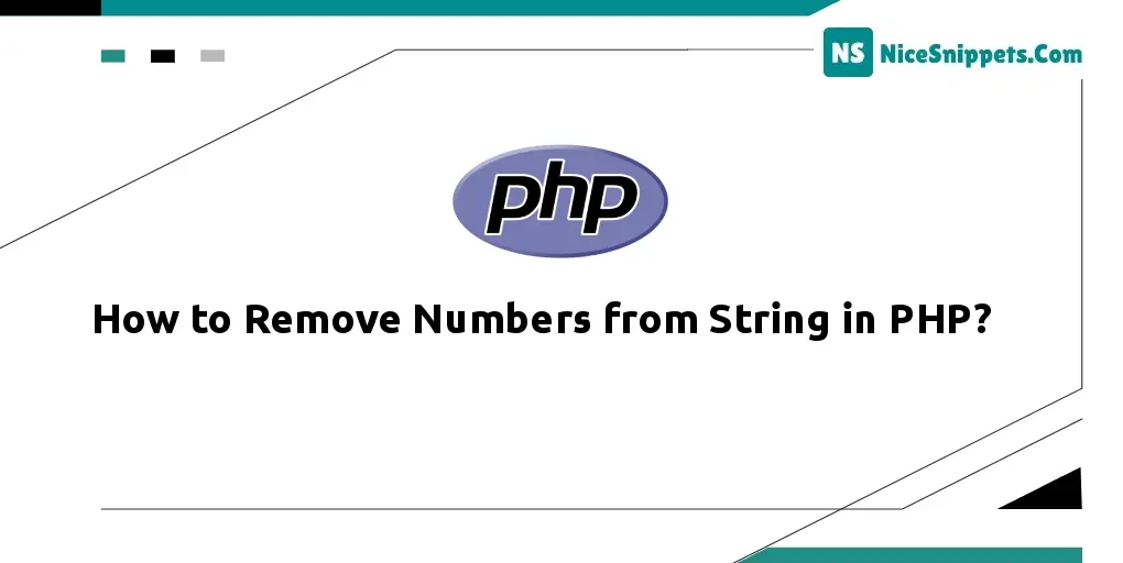 How to Remove Numbers from String in PHP?