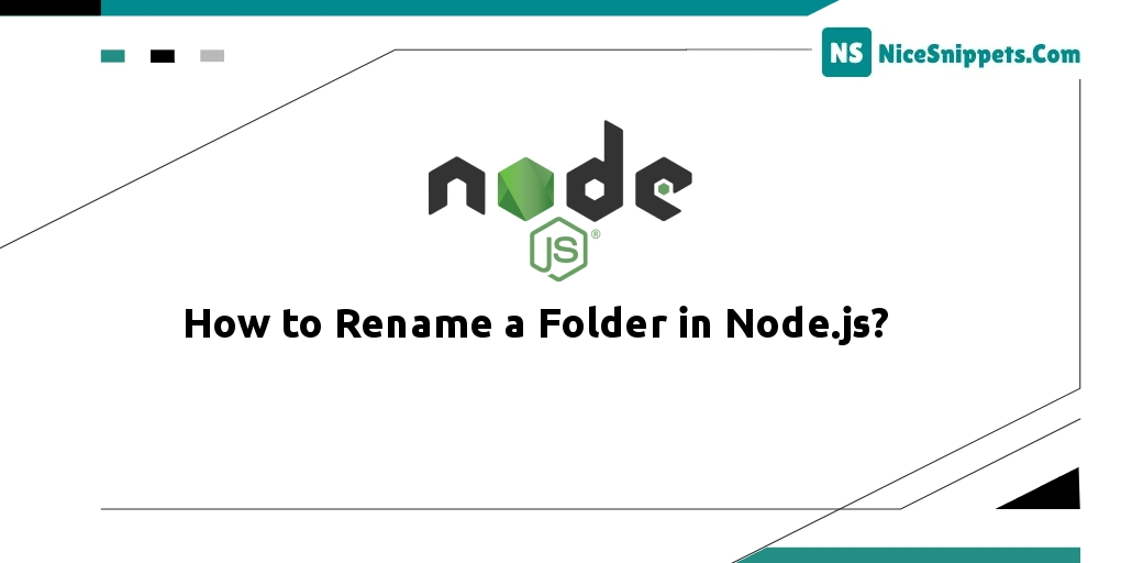 How to Rename a Folder in Node.js?