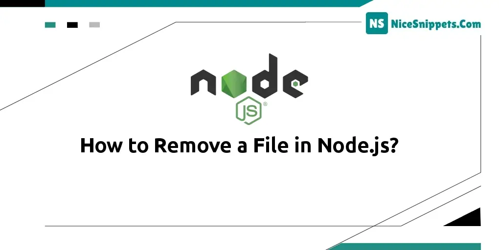 How to Remove a File in Node.js?