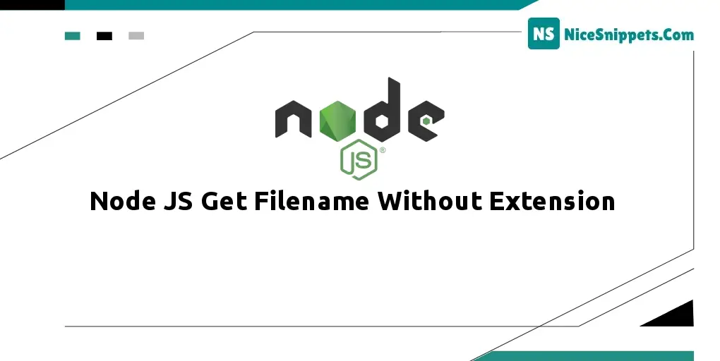 Node JS Get Filename Without Extension