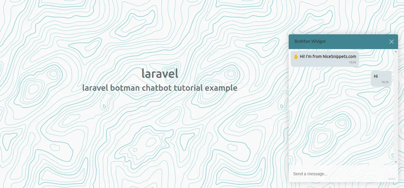 Laravel Botman Chatbot Tutorial Example
