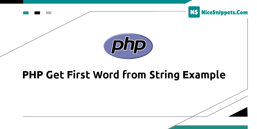 PHP Get First Word from String Example