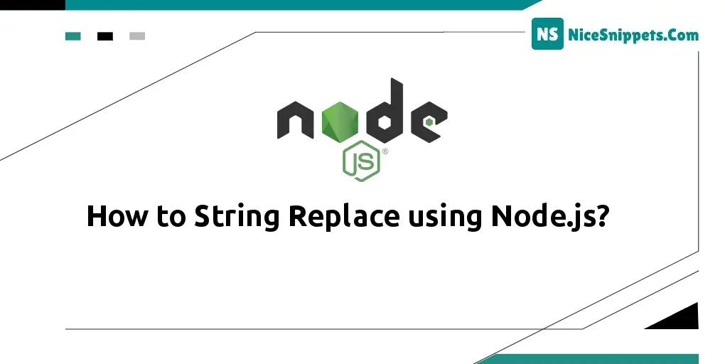 How to String Replace using Node.js?
