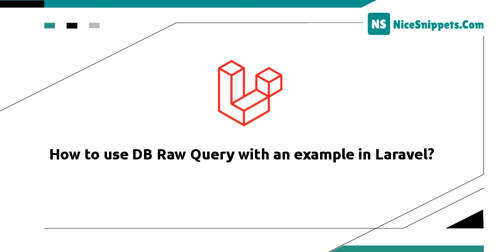 How to use DB Raw Query with an example in Laravel?