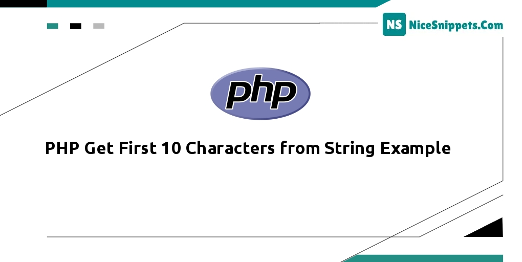 PHP Get First 10 Characters from String Example