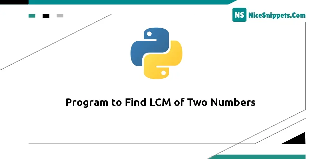 Program to Find LCM of Two Numbers