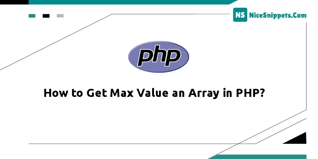 How to Get Max Value an Array in PHP?