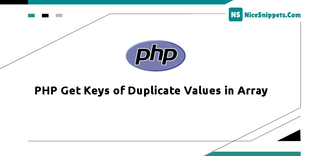 PHP Get Keys of Duplicate Values in Array