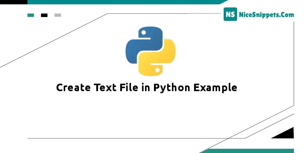 Create Text File in Python Example