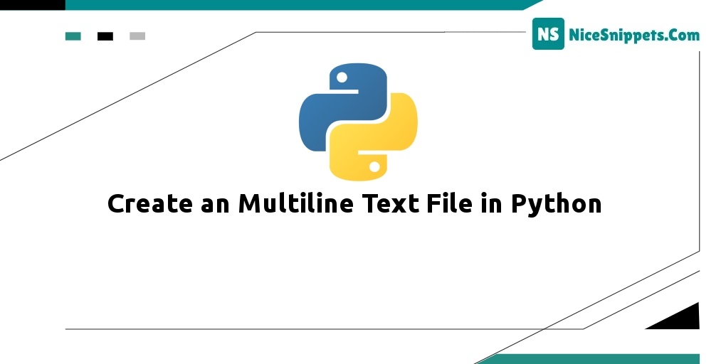 Create an Multiline Text File in Python