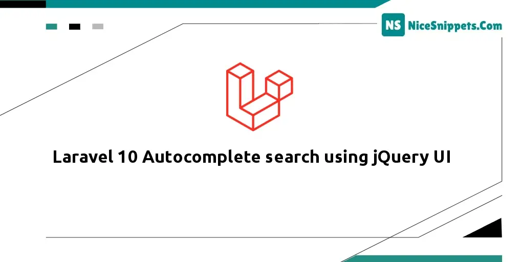 Laravel 10 Autocomplete search using jQuery UI