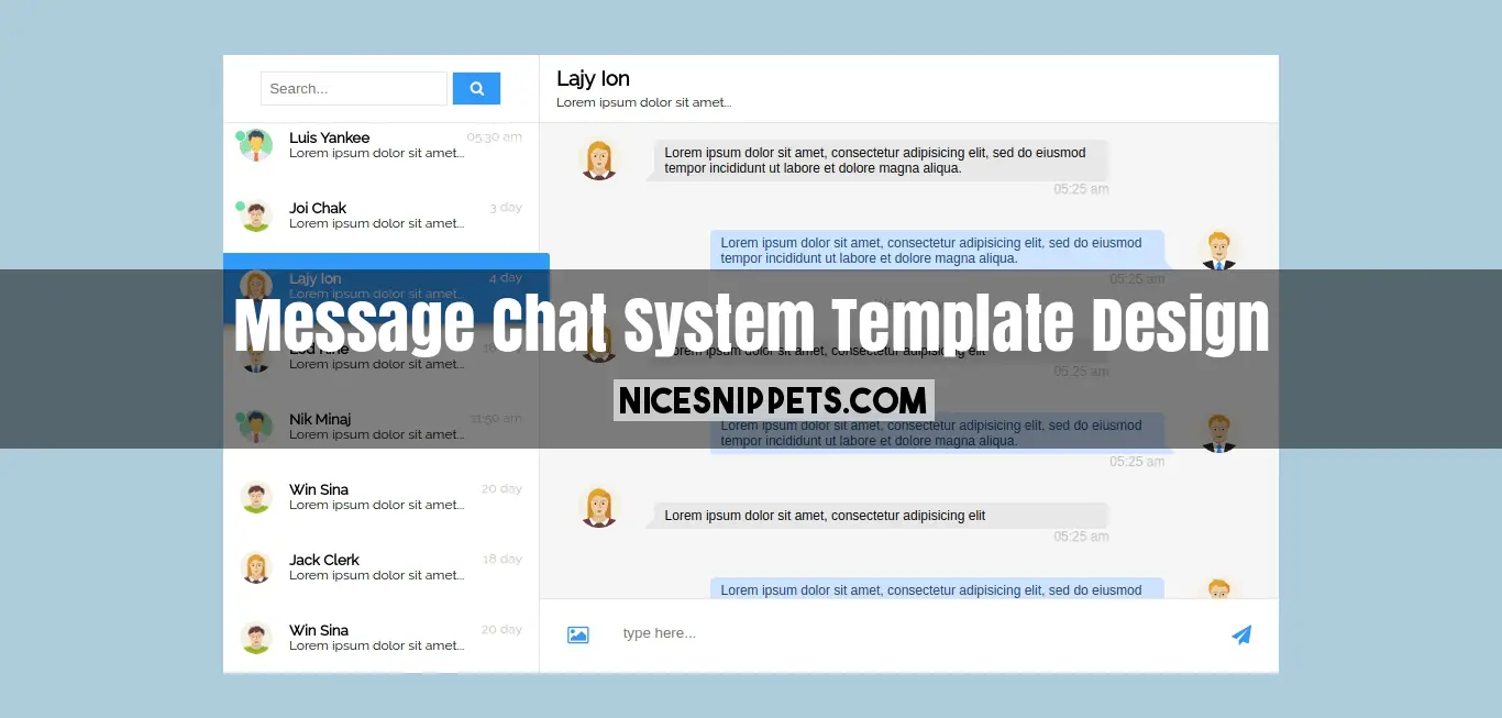 Html tamplate page chat 23+ Best