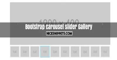 Bootstrap carousel slider with thumbnail image gallery
