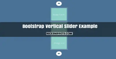 Bootstrap Vertical Slider Example