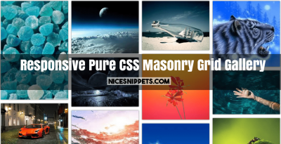 Full Responsive Pure CSS Masonry Grid Gallery