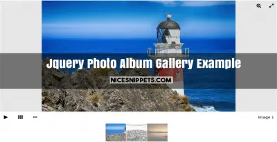 Jquery Photo Album Gallery Example With Jgallery Plugin