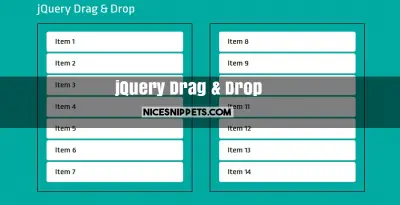 Jquery UI Drag and Drop from One List to Another Listbox